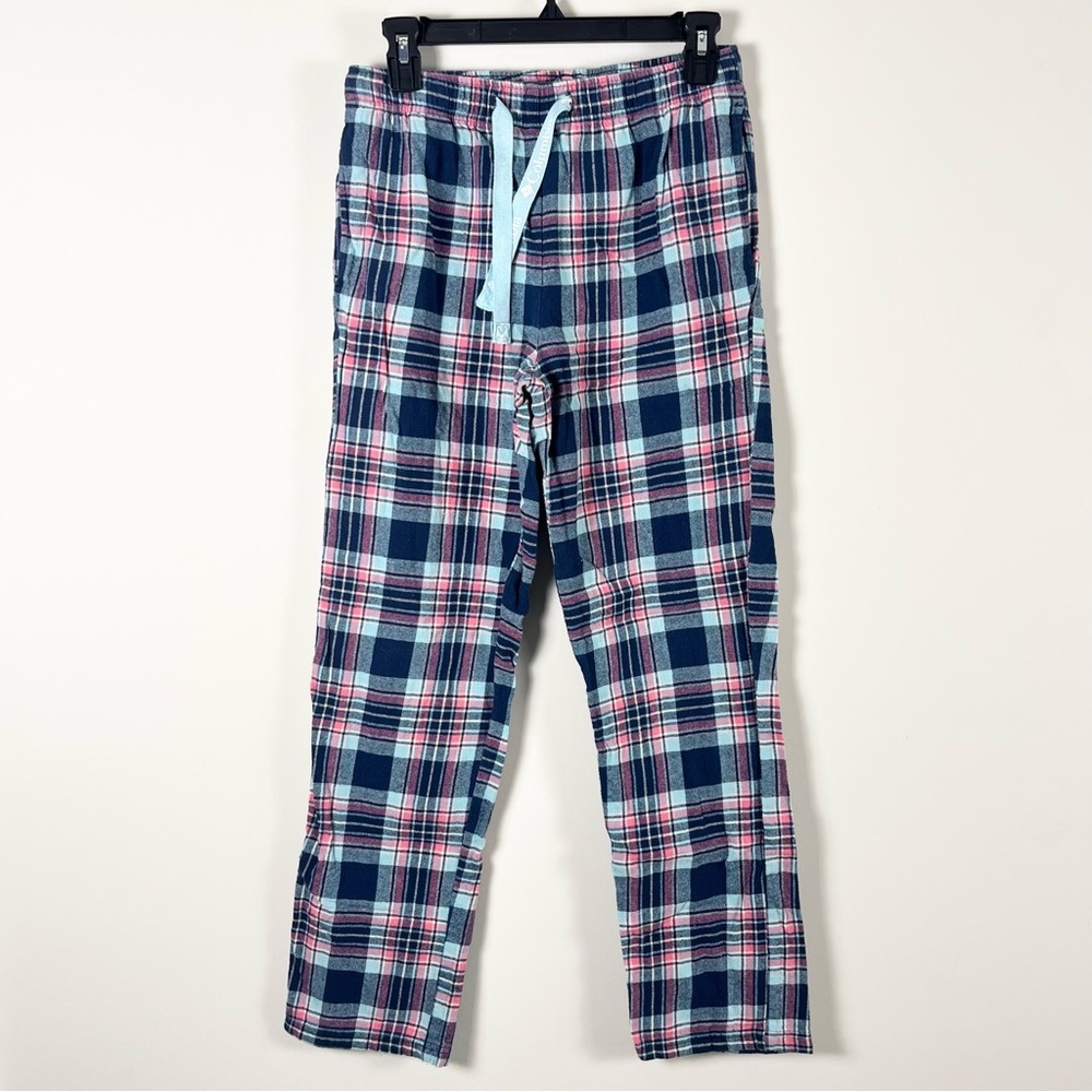 Columbia Womens Plaid Flannel Lounge Pants with Drawstring Size Small Sleep